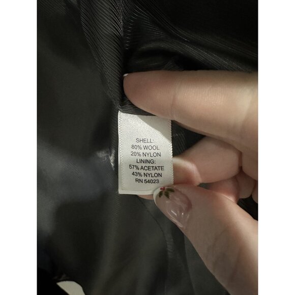 BANANA REPUBLIC Wool Blend Double Breasted Short Peacoat - Picture 6 of 6